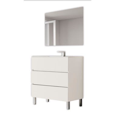 Bricomart CONJUNTO MUEBLE DE BAÑO CENTRUM BLANCO 80 5X45CM