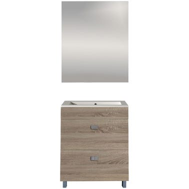 Bricomart CONJUNTO MUEBLE DE BAÑO CHIPRE CAMBRIAN 60X39 2CM