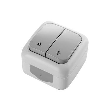 Bricomart CONMUTADOR DOBLE SERIE SIEMENS COLOR GRIS IP54