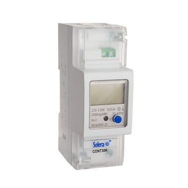Bricomart CONTADOR DE ENERGÍA DIGITAL MONOFÁSICO 30A FUNCIÓN RESSET