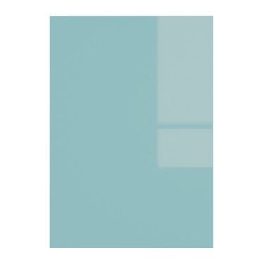 Bricomart COSTADO PARA MUEBLE DE COCINA ALICANTE AGUAMARINA BRILLO PET 90X60CM