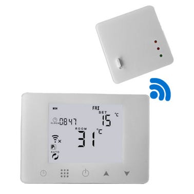 Bricomart CRONOTERMOSTATO WIFI DE SUPERFICIE INALAMBRICO