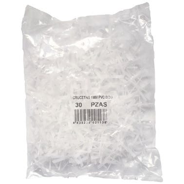 Bricomart CRUCETAS JUNTAS CERÁMICA 1MM. BOLSA 300 PIEZAS
