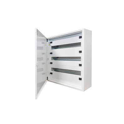 Bricomart CUADRO ELÉCTRICO METÁLICO PARA SUPERFICIE EN VIVIENDA 72 ELEMENTOS IP30 SOLERA