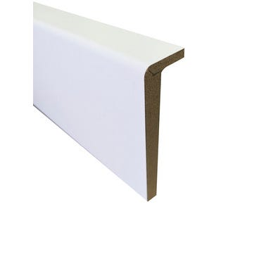 Bricomart CUBRE RODAPIE DM LACADO BLANCO 2240 X 90 MM