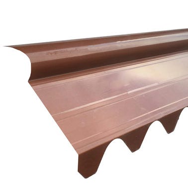 Bricomart CUMBRERA IMITACIÓN TEJA DOBLE COPPO ROJO 3 M