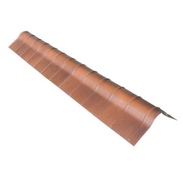 Bricomart CUMBRERA TEJA POLIVALENTE 1 20M TERRACOTA ENVEJECIDO