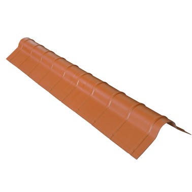 Bricomart CUMBRERA TEJA POLIVALENTE 1 20M TERRACOTA
