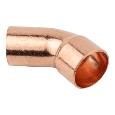 Bricomart CURVA 45º COBRE Ø18MM MACHO-HEMBRA 4 UNIDADES