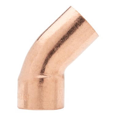 Bricomart CURVA 45º COBRE Ø18MM MACHO-HEMBRA 4 UNIDADES