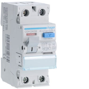 Bricomart DIFERENCIAL SUPER INMUNIZADO 2P 40A 30MA-A HAGER