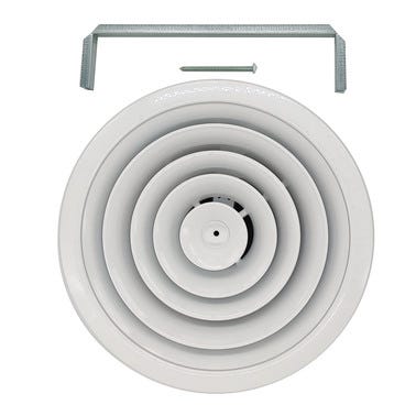 Bricomart DIFUSOR CIRCULAR CONO FIJO CON REGULACION Y PUENTE 10"