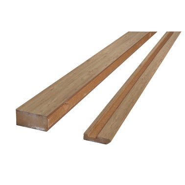 Bricomart EMBOCADURA CIERRE PUERTA CORREDERA ACABADO VINILO CASTAÑO