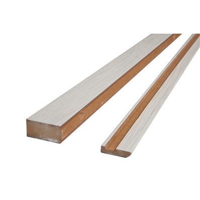 Bricomart EMBOCADURA CIERRE PUERTA CORREDERA LACADO BLANCO VT4