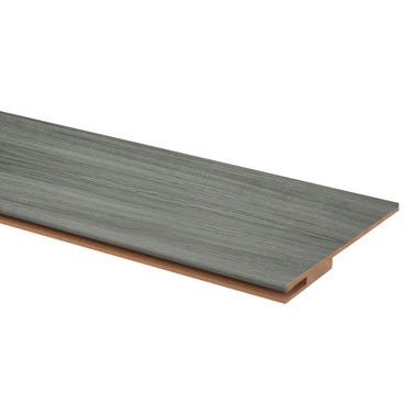 Bricomart EMBOCADURA EXTENSIBLE 16X1 2 CM. PARA TABIQUE DE 23 CM. MELAMINA GRIS