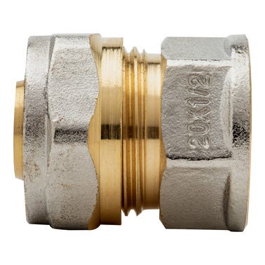 Bricomart ENTRONQUE 20MMX1/2" HEMBRA COMPRESIÓN MULTICAPA