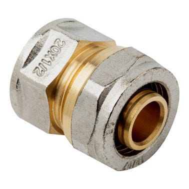 Bricomart ENTRONQUE 20MMX1/2" HEMBRA COMPRESIÓN MULTICAPA