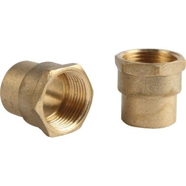Bricomart ENTRONQUE LATÓN 12MMX1/2" HEMBRA SOLDAR-ROSCAR