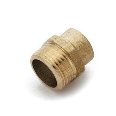 Bricomart ENTRONQUE LATÓN 12MMX3/8" MACHO SOLDAR-ROSCAR