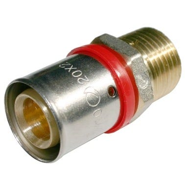 Bricomart ENTRONQUE ROSCA Ø25MMX3/4" MACHO MULTICAPA