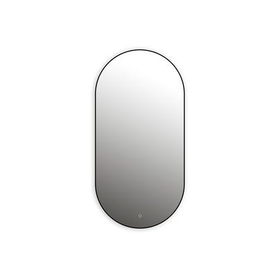 Bricomart ESPEJO DE BAÑO CON LUZ LED EMMA 45X90CM NEGRO