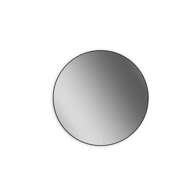 Bricomart ESPEJO DE BAÑO CON LUZ LED EMMA Ø80CM NEGRO