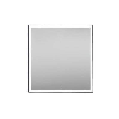 Bricomart ESPEJO DE BAÑO CON LUZ LED ETNA 80X80CM NEGRO