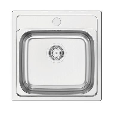Bricomart FREGADERO DE COCINA 1 SENO RODI CUADRADO 48 X 48 X 16 CM