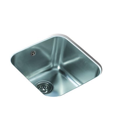 Bricomart FREGADERO DE COCINA 1 SENO TEKA CUADRADO 43 5 X 43 5 X 18 CM