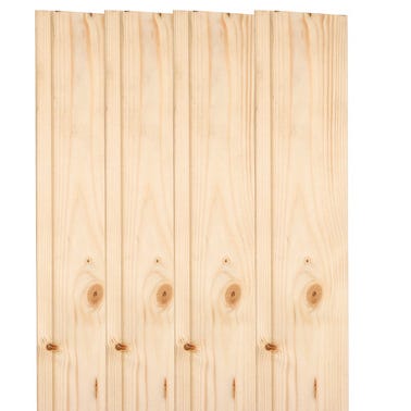 Bricomart FRISO MADERA ABETO SIN BARNIZAR LAMA 270 X 90 X 1CM