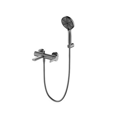 Bricomart GRIFO BAÑERA MONOMANDO RONDO PVD METAL GUN
