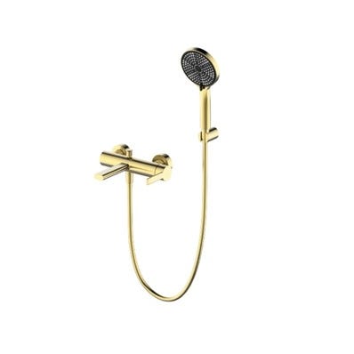 Bricomart GRIFO BAÑERA MONOMANDO RONDO PVD ORO CEPILLADO