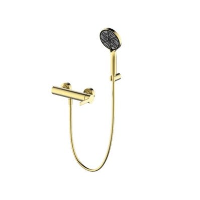 Bricomart GRIFO DUCHA MONOMANDO RONDO PVD ORO CEPILLADO