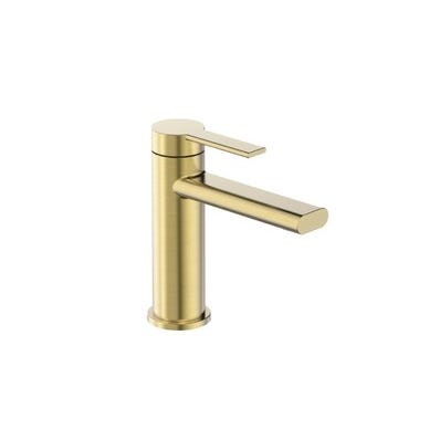 Bricomart GRIFO LAVABO MONOMANDO RONDO PVD ORO CEPILLADO