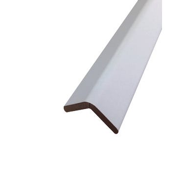 Bricomart GUARDAVIVO MELAMINA BLANCA 2600 X 30 X 30 MM. ADHESIVO