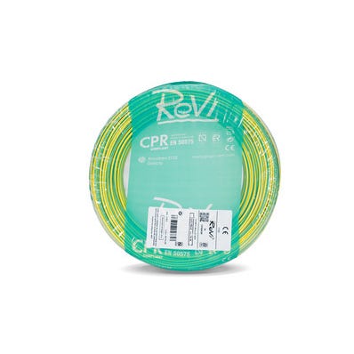 Bricomart HILO FLEXIBLE H07V-K 4mm2 VERDE/AMARILLO 20M