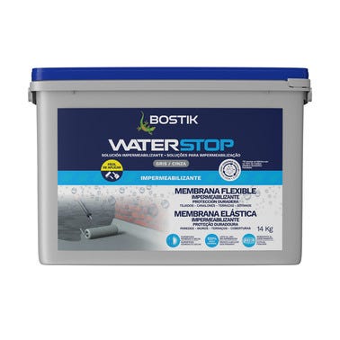 Bricomart IMPERMEABILIZANTE MS WATERSTOP LIQUIDO14KG GRIS