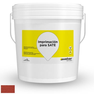 Bricomart IMPRIMACIÓN DE FONDO WEBER SATE 20 KG ROJO