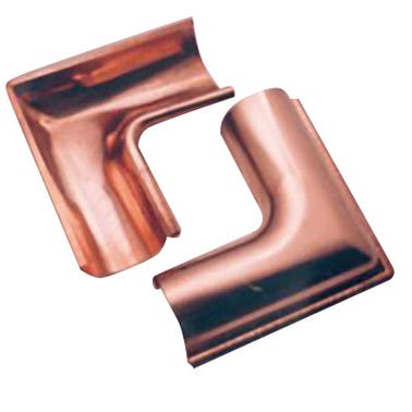 Bricomart INGLETE EVACUACIÓN PLUVIALES METÁLICO ÁNGULO ESTAMPADO INTERIOR ALUMINIO-COBRE