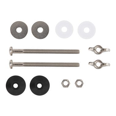 Bricomart JUEGO DE TORNILLOS PARA CISTERNA-INODORO INOX
