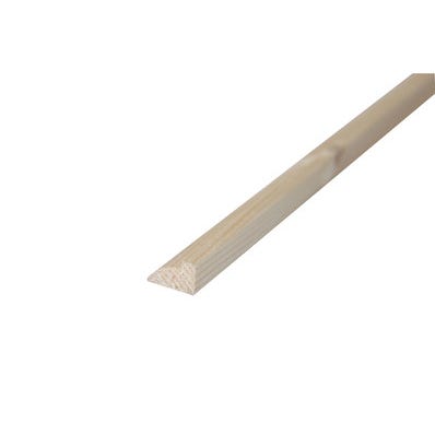 Bricomart JUNQUILLO MADERA ABETO NATURAL 2400 X 23 X 23 MM