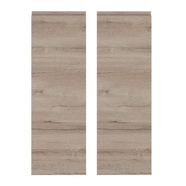 Bricomart KIT 2 PUERTAS PARA MUEBLE DE COCINA LUGO ROBLE CLARO MATE AGLOMERADO 90X58CM