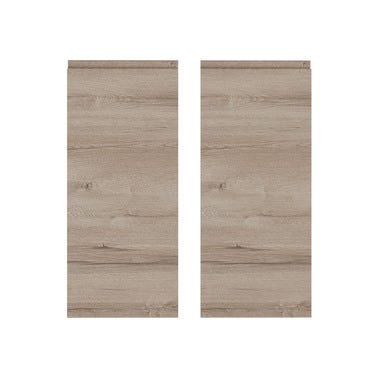 Bricomart KIT 2 PUERTAS PARA MUEBLE DE COCINA LUGO ROBLE CLARO MATE AGLOMERADO 70X58CM
