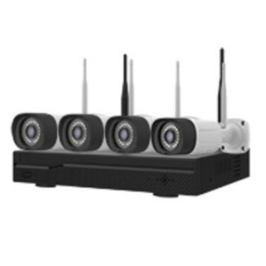 Bricomart KIT GRABADOR CCTV WIFI 10 CANALES + 4 CAMARAS EXTERIOR + 1TB