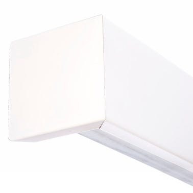 Bricomart KIT RAIL + EMBELLECEDOR PUERTA CORREDERA LACADO BLANCO VT4