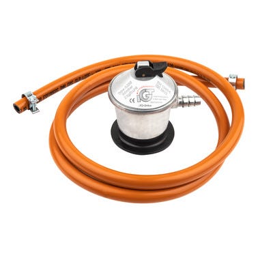 Bricomart KIT REGULADOR CON MANGUERA GAS BUTANO 1.5M