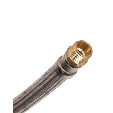 Bricomart LATIGUILLO REFORZADO INOX 50CM Ø3/4" MACHO-HEMBRA DN20