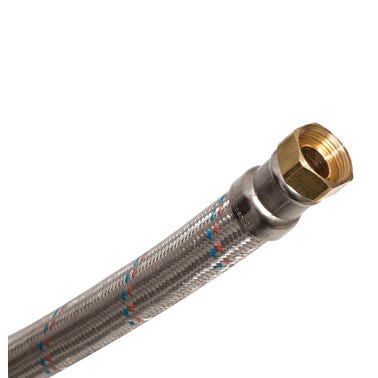 Bricomart LATIGUILLO REFORZADO INOX 50CM Ø3/4" MACHO-HEMBRA DN20