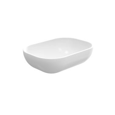 Bricomart LAVABO SOBREPONER OVALADO 46.5X34X12CM BLANCO MATE