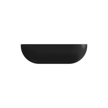 Bricomart LAVABO SOBREPONER OVALADO 46.5X34X12CM NEGRO MATE